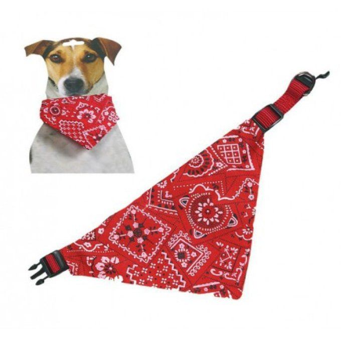 COLLIER BANDANA ROUGE